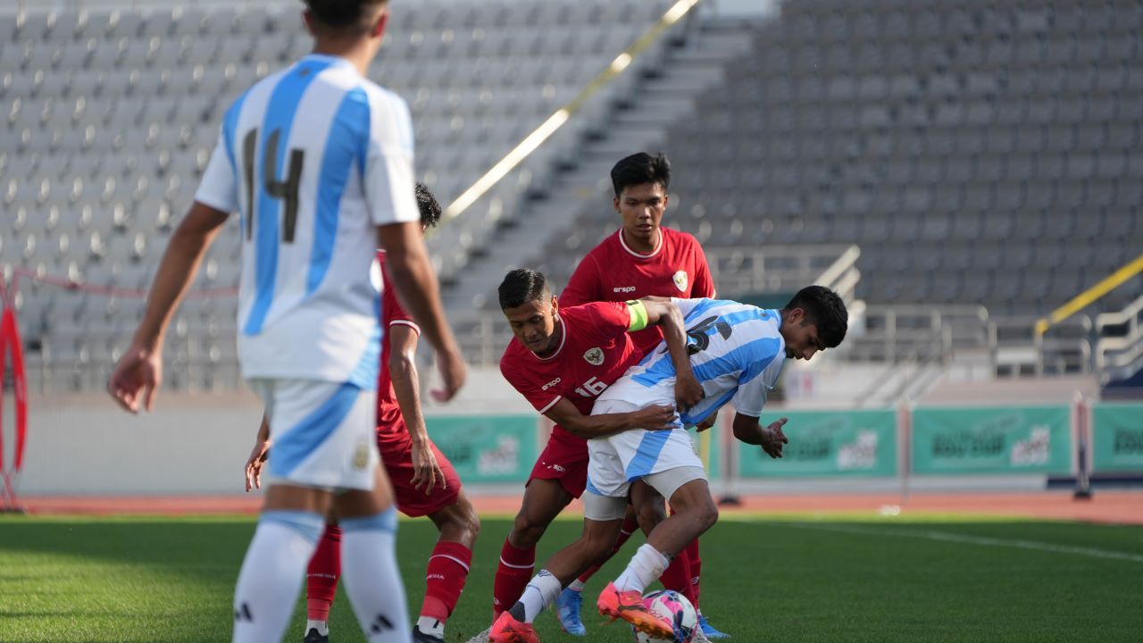 Timnas Indonesia U-20 vs Argentina di Korea/ Laman PSSI