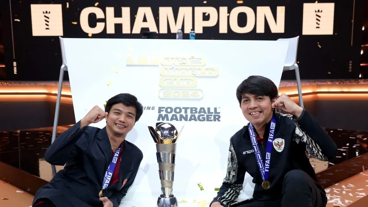 Momen Tengil Tim E-Sports Indonesia usai Juara Piala Dunia FIFA-e 2024