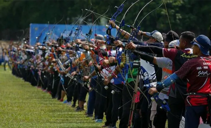 Atlet panahan sedang bertanding/foto: IG Persatuan Panahan Indonesia.