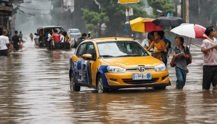 Tips Berkendara Aman Saat Terpaksa Menerjang Banjir