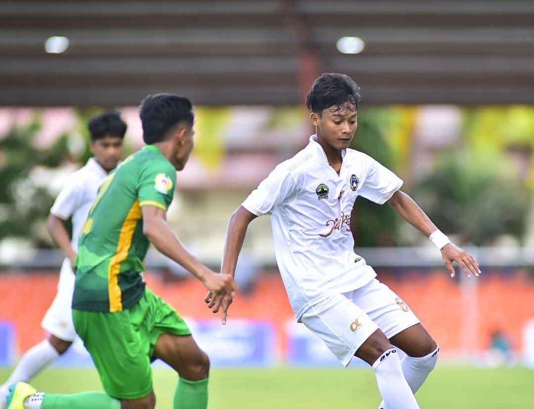 Pertandingan sepakbola PON 2024 sektor putra yang mempertemukan Sumut vs Jateng, 6 September (Asprov PSSI Jateng)