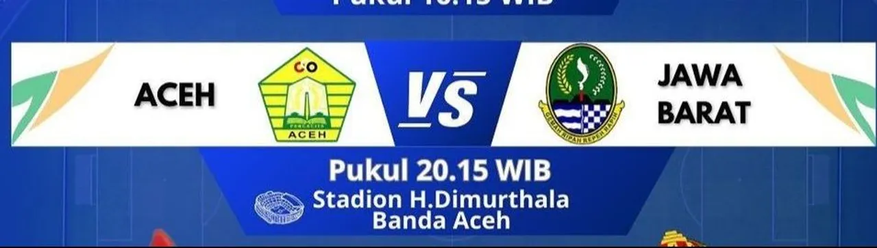 Link Live Streaming Sepakbola PON 2024 Grup A, Aceh vs Jabar