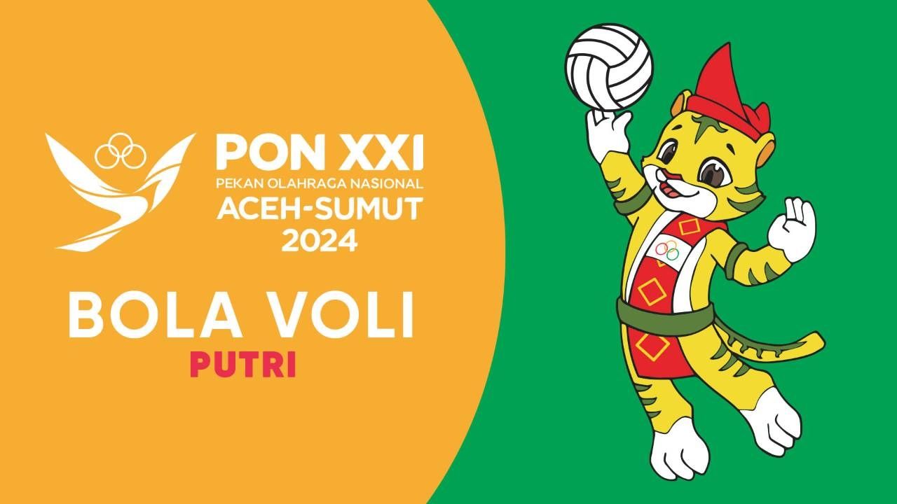 Link live streaming voli PON 2024 sektor putri untuk laga Sumut vs Sulteng dan Jatim vs Sumsel (Visionplus)