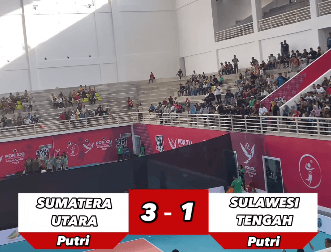 Hasil voli PON 2024 sektor putri untuk pertandingan Sumut vs Sulteng, 11 September (PBVSI Sumut)