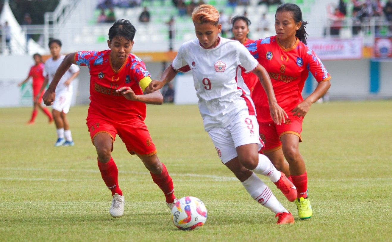 DKI Jakarta kalahkan Bangka Belitung dengan skor 2-0 di semifinal PON 2024 putri/foto: Website PON 2024.