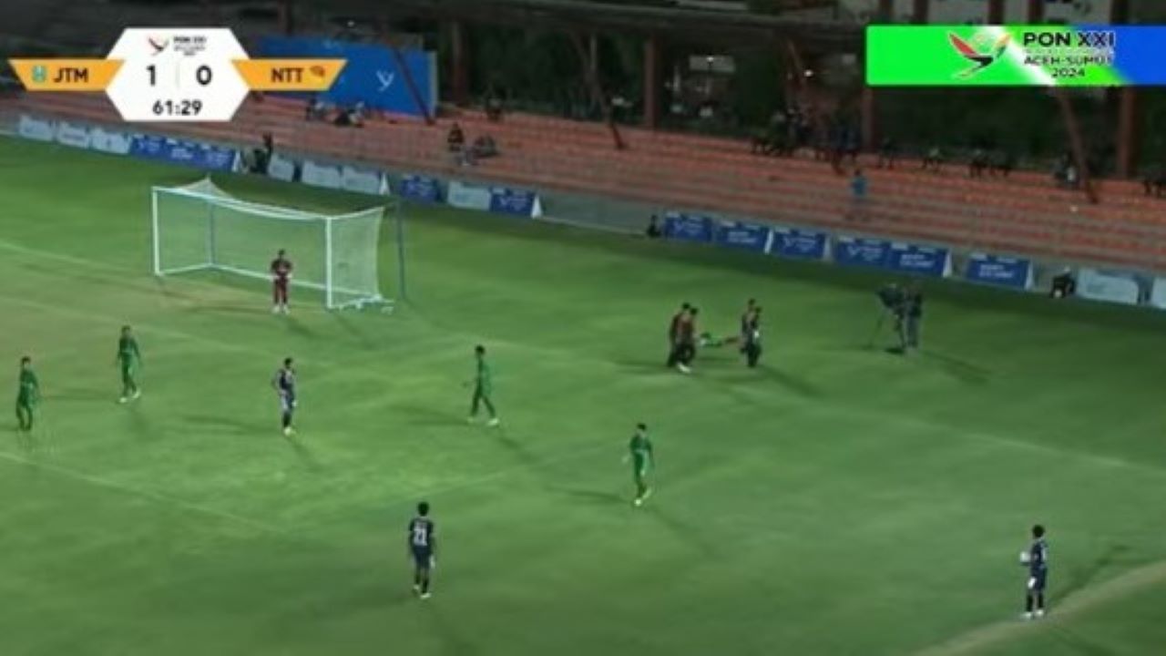 PON Sepakbola Jawa Timur vs NTT/Tangkapan Layar