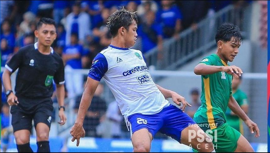 Pertandingan babak 8 besar sepakbola PON 2024 antara Sumut vs Jabar (Asprov PSSI Aceh)