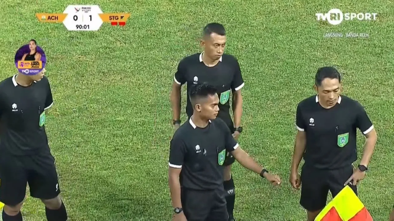 Daftar Wasit & Perangkat Pertandingan Laga Aceh vs Sulteng di PON 2024