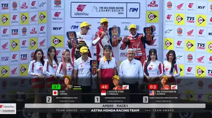 Klasemen ARRC 2024 usai Race 1 Seri Malaysia, 14 September 2024