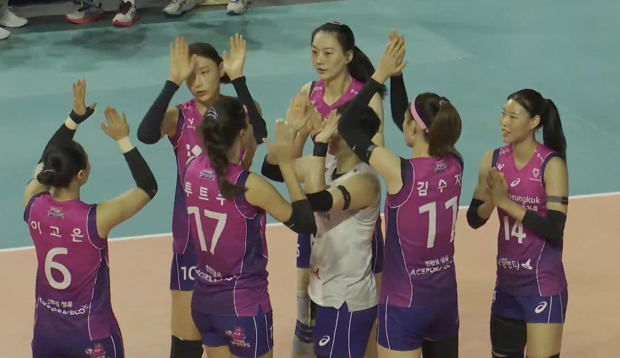 Heungkuk Pink Spiders menang 3-1 atas Osaka Marvelous di laga uji coba, Sabtu (14/9/2024)/Youtube Pink Spiders.