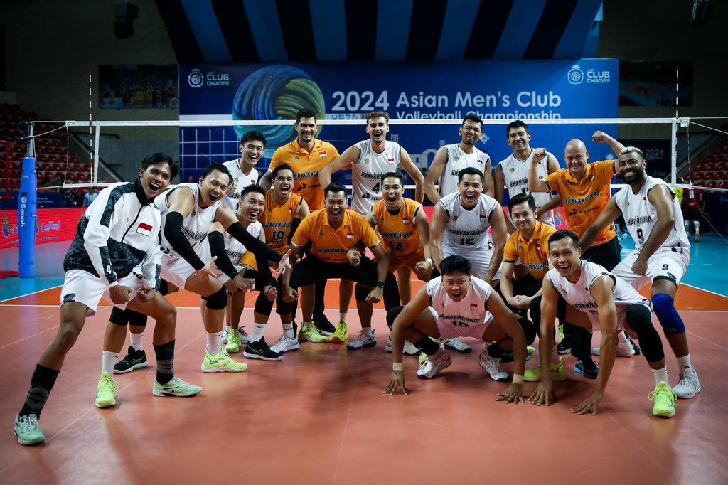 Jakarta Bhayangkara Presisi menghadapi Pavlodar di perebutan peringkat tiga AVC Club Championship 2024 putra/foto: AVC.