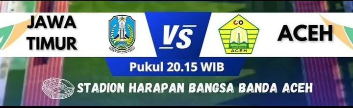 Link Live Streaming Aceh vs Jatim di Semifinal Sepakbola PON 2024