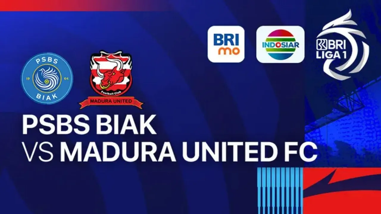 Link Live Streaming Liga 1: PSBS Biak vs Madura United Pukul 15.30 WIB