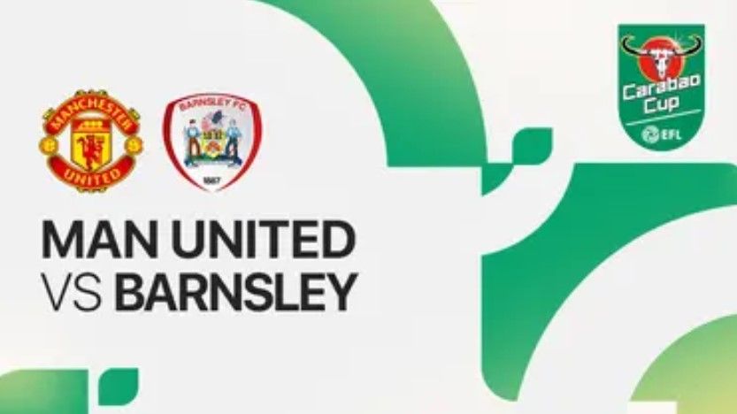 Manchester United menjamu Barnsley di Old Trafford di putaran ketiga Carabao Cup 2024/2025/foto: Vidio.