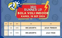 Link Live Streaming Perebutan Perunggu Voli PON Putri, DKI vs Jateng