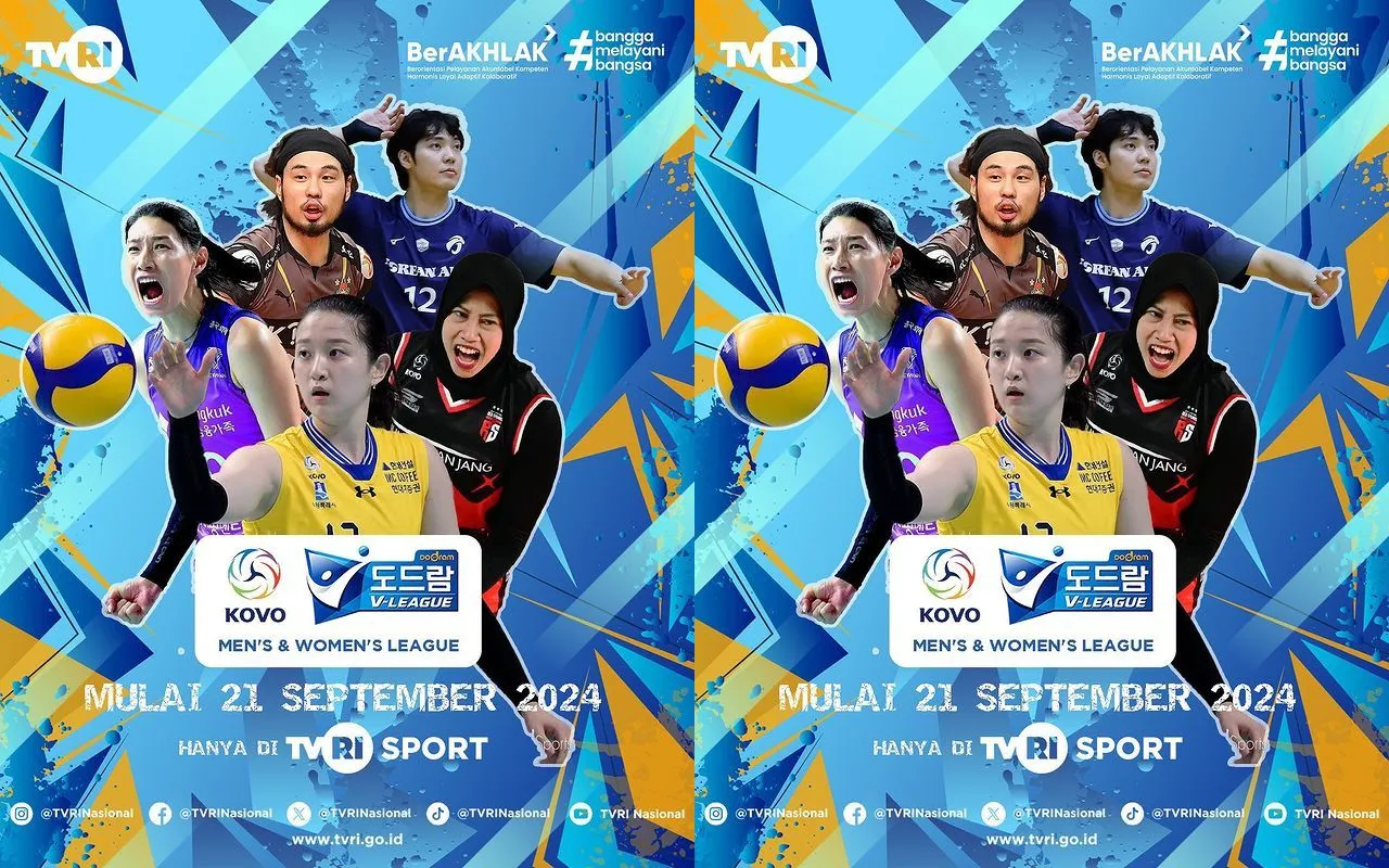 Sah! TVRI Sport Resmi Siarkan KOVO Cup 2024 dan V-League 2024/2025