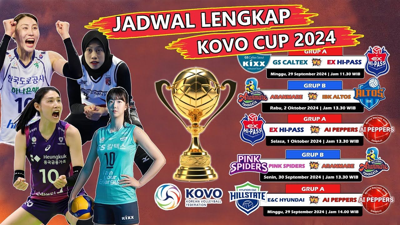 Jadwal KOVO Cup 2024