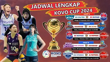 Jadwal KOVO Cup pada Sabtu 21 September, 2 Pertandingan Tayang di TVRI