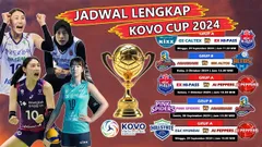 Jadwal KOVO Cup pada Sabtu 21 September, 2 Pertandingan Tayang di TVRI