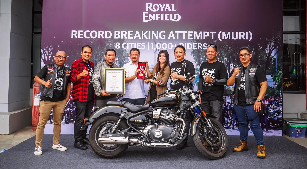 Gelaran Royal Enfield One Ride 2024 Cetak Rekor MURI di Indonesia