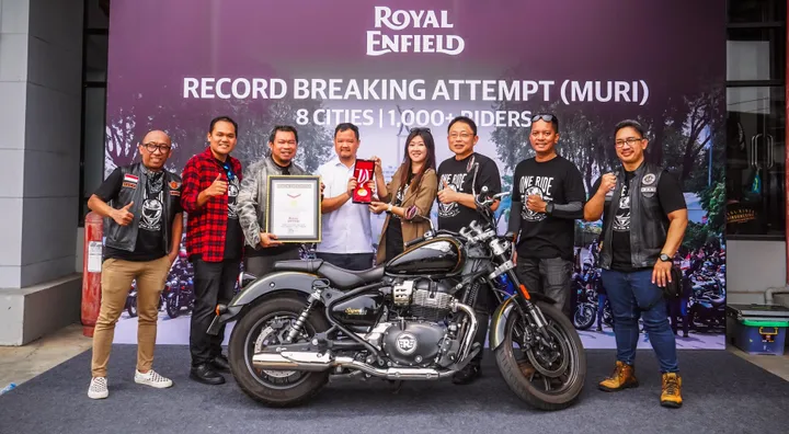 Gelaran Royal Enfield One Ride 2024 Cetak Rekor MURI di Indonesia