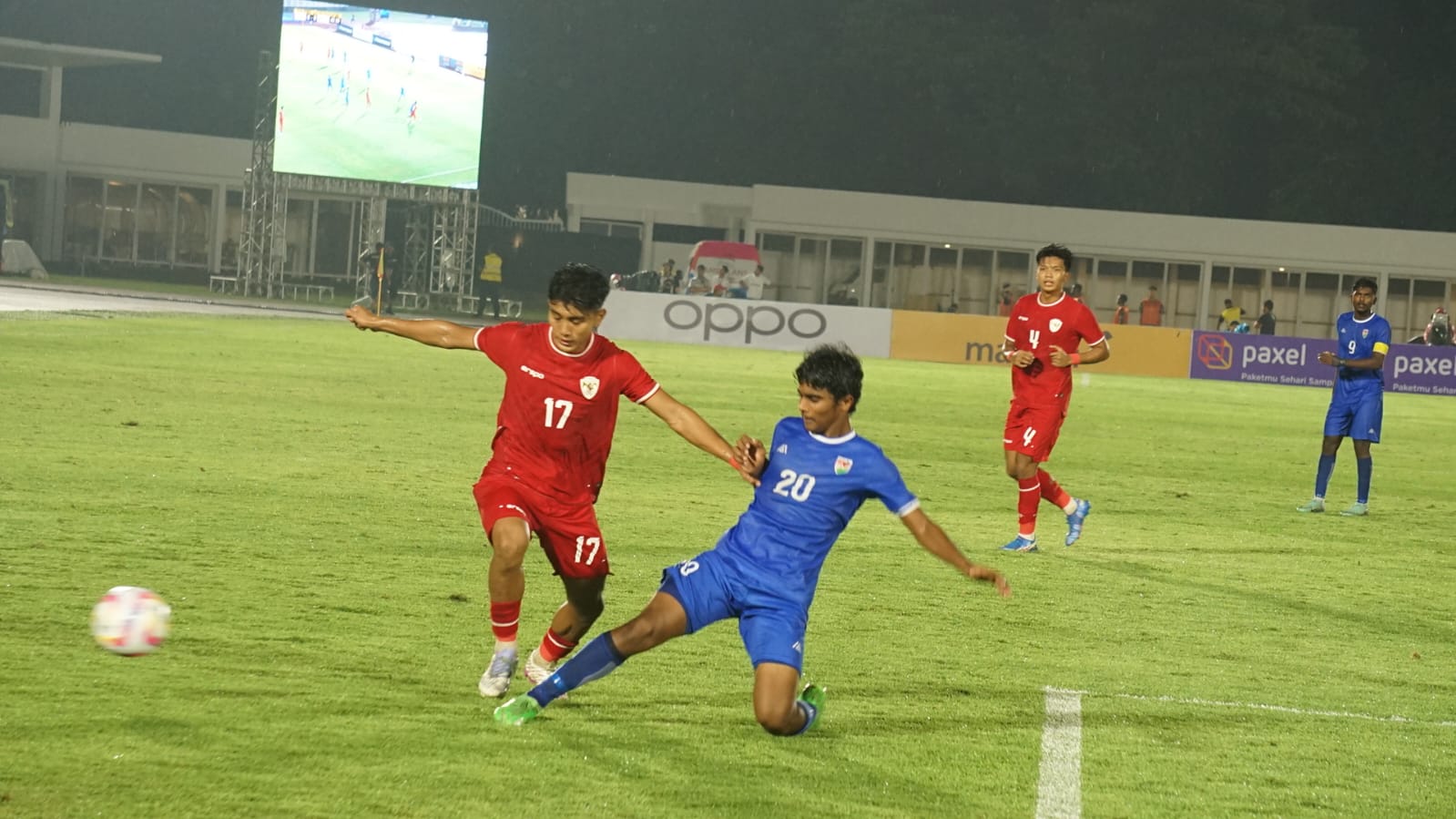 Pertandingan Indonesia vs Maladewa pada hari pertama Kualifikasi Piala Asia U-20 2025 (Sportcorner.id/Reza Rabbanie)