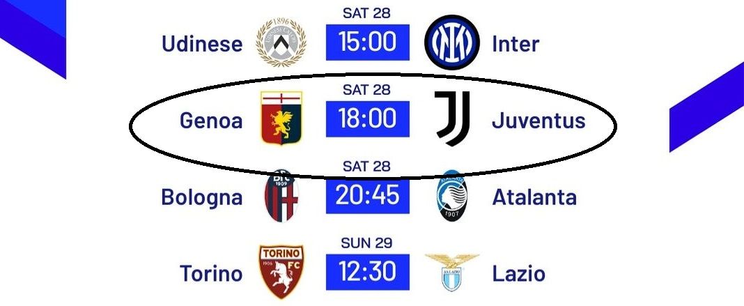 Genoa vs Juventus (Serie A)