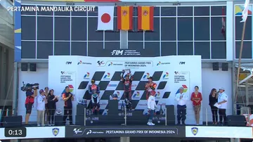 Podium Moto2 Mandalika 2024/foto: Twitter MotoGP.