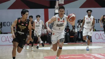 Satria Muda vs Dewa United di IBL All Indonesian 2024/PP Perbasi