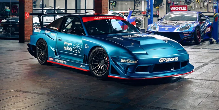 Belkote Paints dan WetGloss Garap Nissan 180SX Garasi Drift di IMX