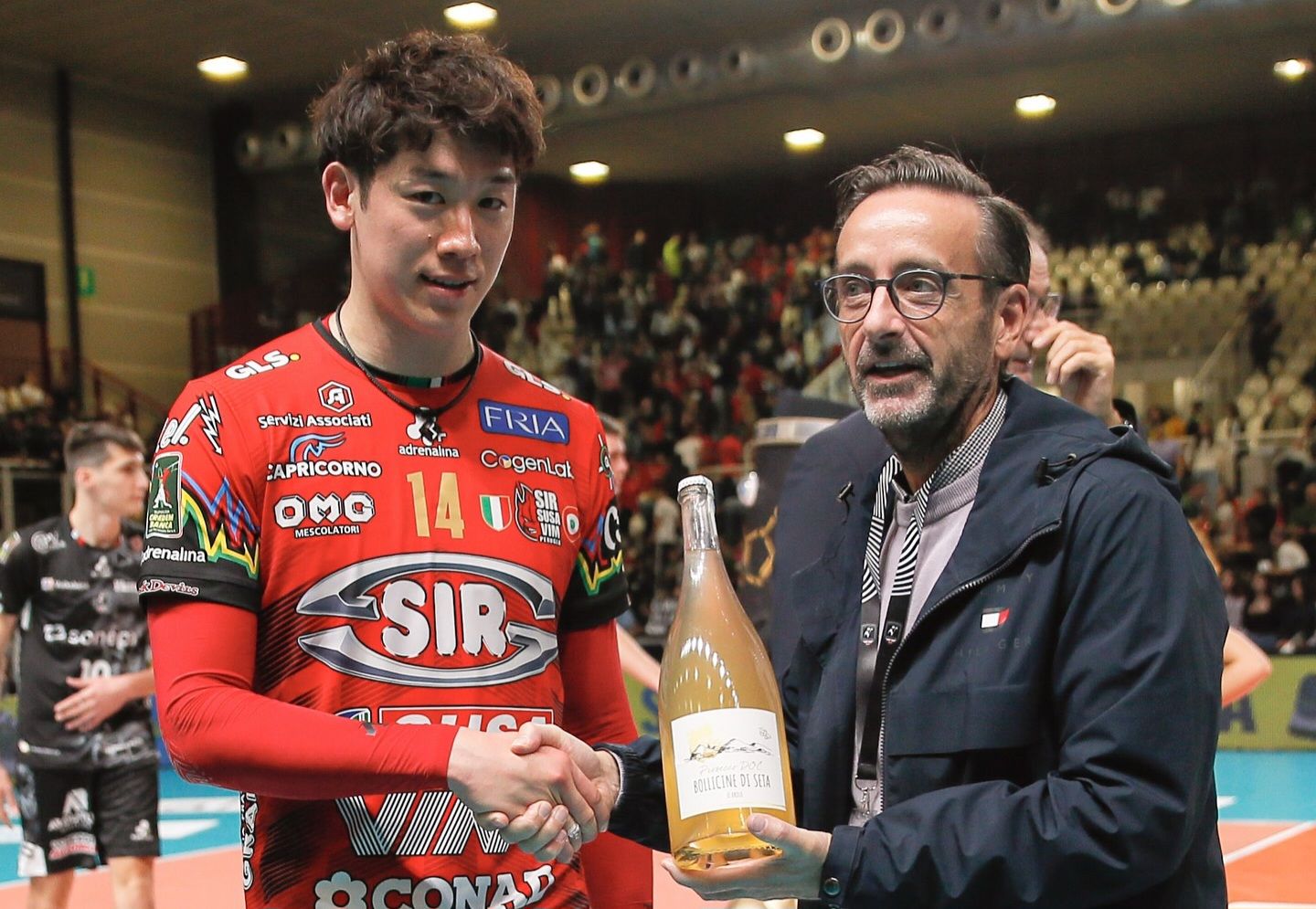 Yuki Ishikawa terpilih menjadi MVP saat laga pekan kedua SuperLega antara Padova vs Perugia, 7 Oktober 2024 (sirsafetyperugia)