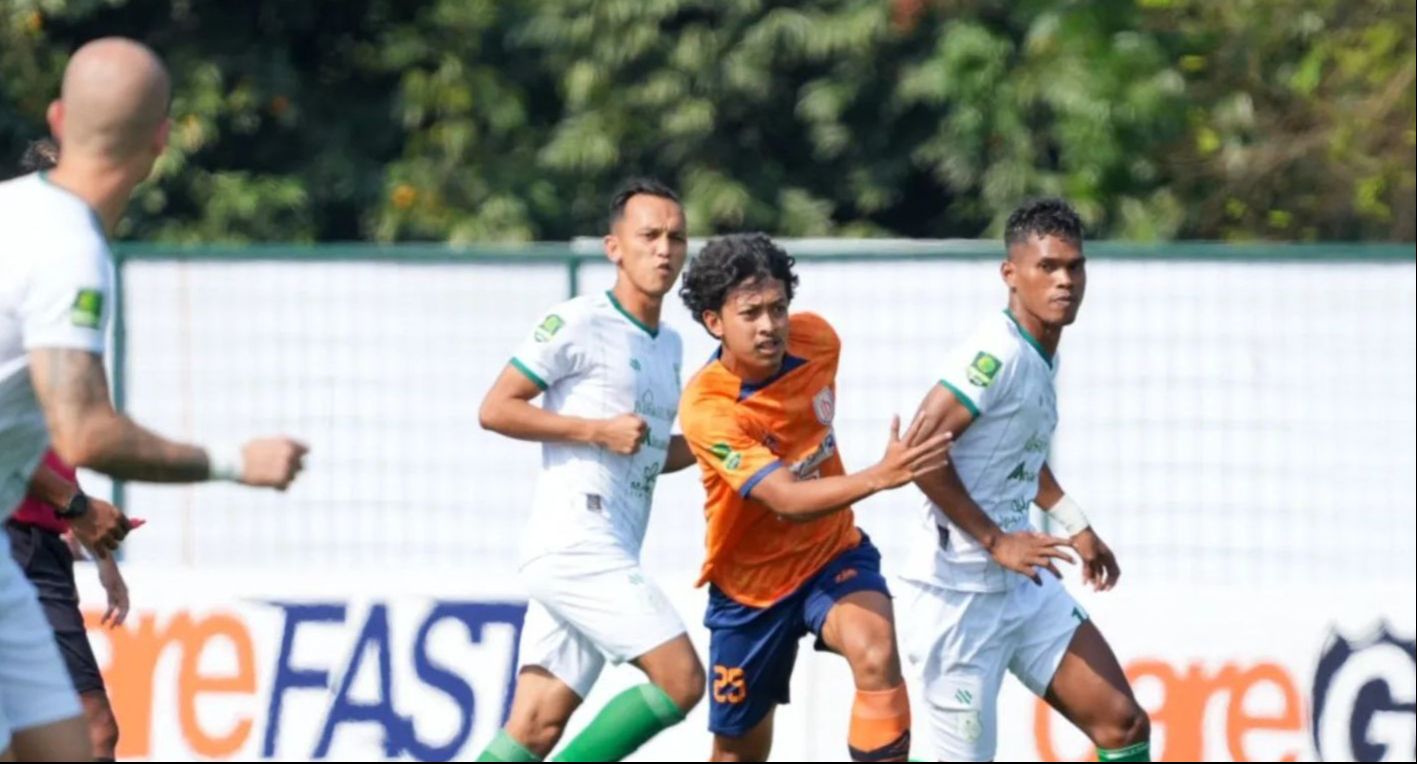 Pertandingan pekan keenam Liga 2 yang mempertemukan Dejan FC vs PSMS berlangsung di Stadion Kera Sakti, Tangerang, Senin (7/10/2024) sore WIB. 