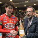 Yuki Ishikawa - Yuki Ishikawa terpilih menjadi MVP saat laga pekan kedua SuperLega antara Padova vs Perugia, 7 Oktober 2024 (sirsafetyperugia)