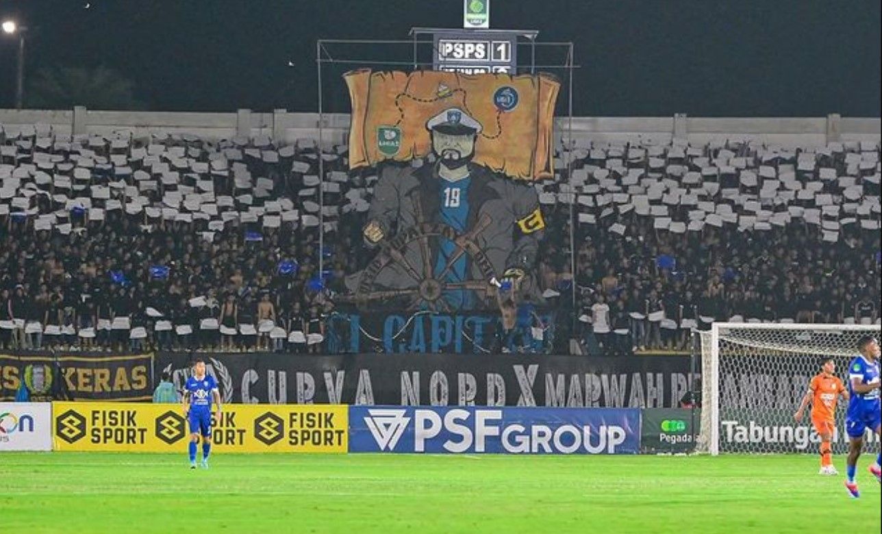 Suporter PSPS Riau di Liga 2 2024/2025/foto: IG PSPS Riau.