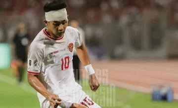 Malik Risaldi jadi pemain nomor 10 Timnas Indonesia vs Bahrain/foto: Timnas Indonesia.