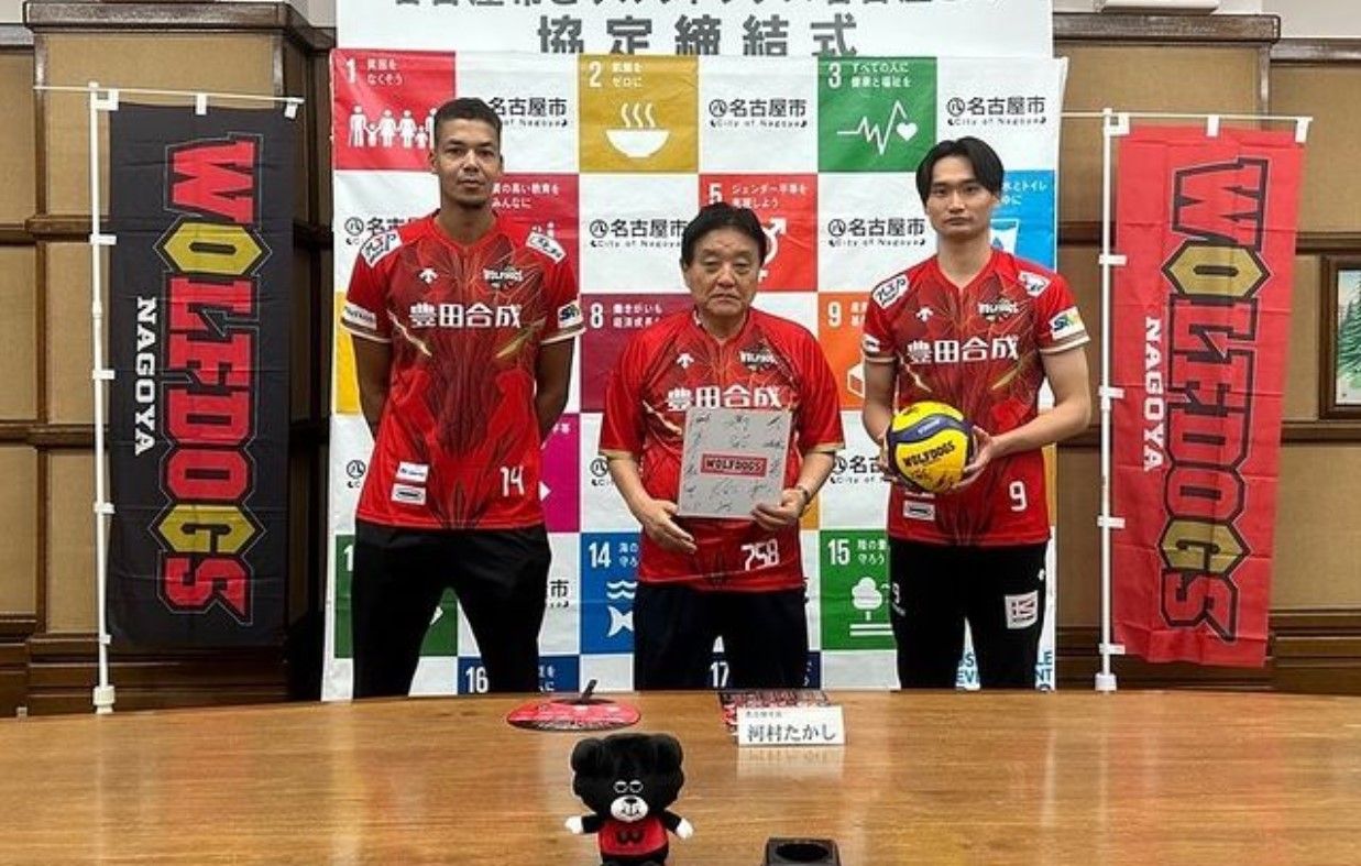 Nimir Abdel Aziz memperkuat Wolfdogs Nagoya, klub bola voli Jepang/foto: IG Wolfdogs Nagoya.