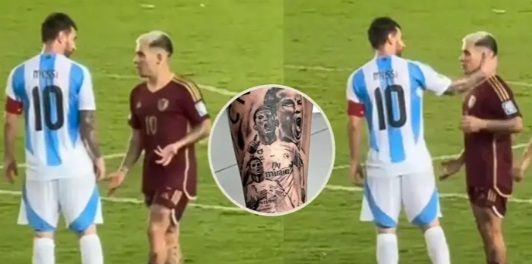 Pertengkaran Lionel Messi dan Yeferson Soteldo di Pertandingan Venezuela vs Argentina merupakan laga lanjutan Kualifikasi Piala Dunia 2026 Zona Conmebol yang berlangsung di Estadio Monumental de Maturin, Monagas, Jumat (11/10/2024) pagi WIB. 