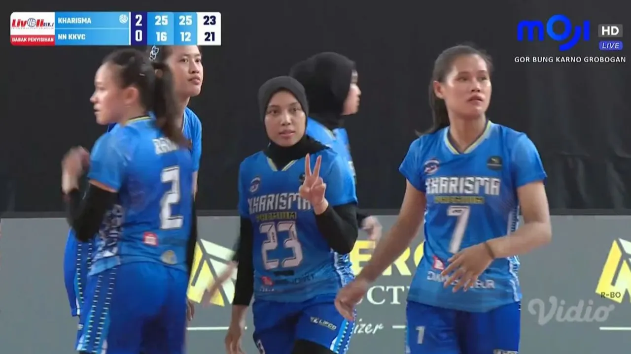 Hasil Kharisma vs NN KKVC di Livoli Divisi 1 2024 Putri