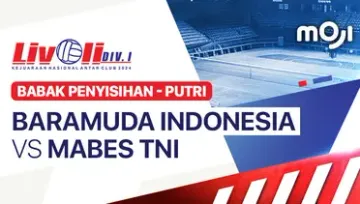 Link Live Streaming Livoli Divisi 1 2024 Putri: Baramuda vs Mabes TNI