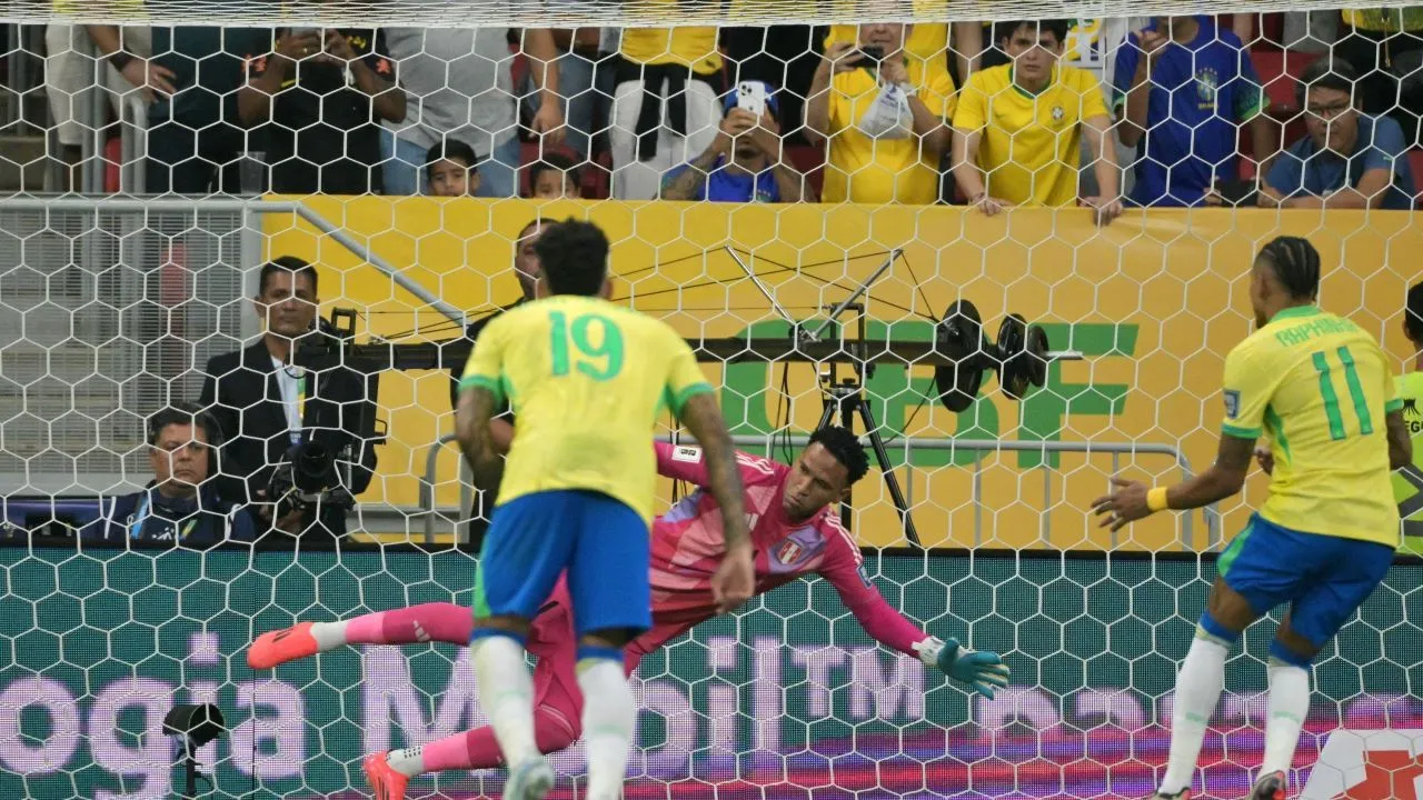 Timnas Brasil vs Peru di Kualifikasi Piala Dunia 2026/ X CONMEBOL