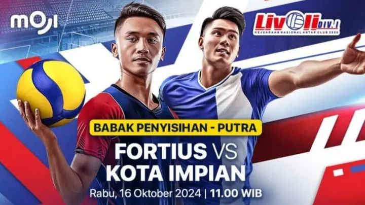 Link Live Streaming Livoli Divisi 1 Putra: Fortius vs Kota Impian