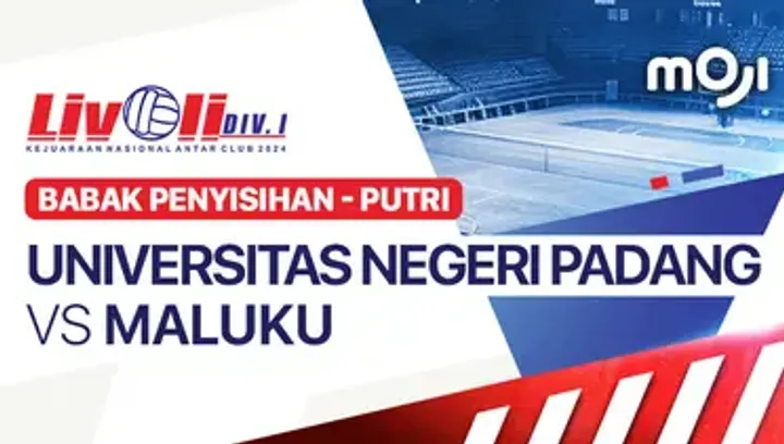 Link Live Streaming Livoli Divisi 1 2024 Putri: UNP vs Maluku