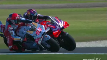 Marc Marquez vs Jorge Martin di MotoGP Australia 2024/ X MotoGP