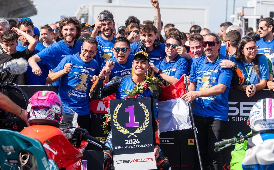 Aldi Satya Mahendra akan balapan di WorldSSP pada 2025 mendatang/foto: Yamaha Racing.