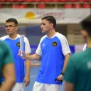 Pelatih timnas futsal Indonesia Hector Souto - Pelatih timnas futsal Indonesia Hector Souto saat memimpin latihan timnya (Federasi Futsal Indonesia)