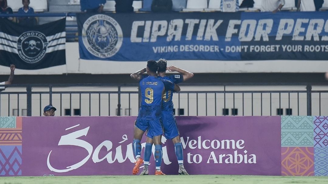 Pertandingan Persib vs Lion City Sailors di Stadion Si Jalak Harupat, Soreang, Kabupaten Bandung, Kamis (25/10/2024). Sumber foto: @persib