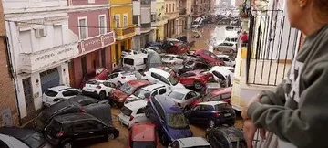 Dampak banjir bandang di Valencia pada akhir Oktober 2024 (Tangkapan layar Youtube Telegraph)