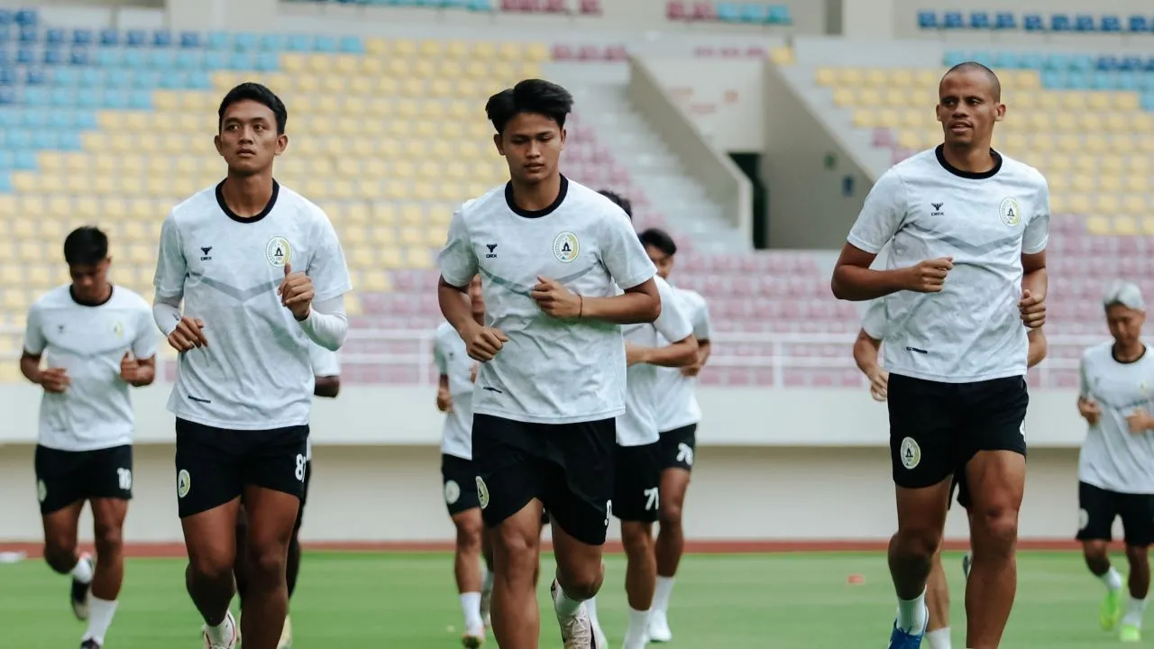 Pemain PSS Sleman Latihan di Liga 1 2024/2025/ X PSS Sleman