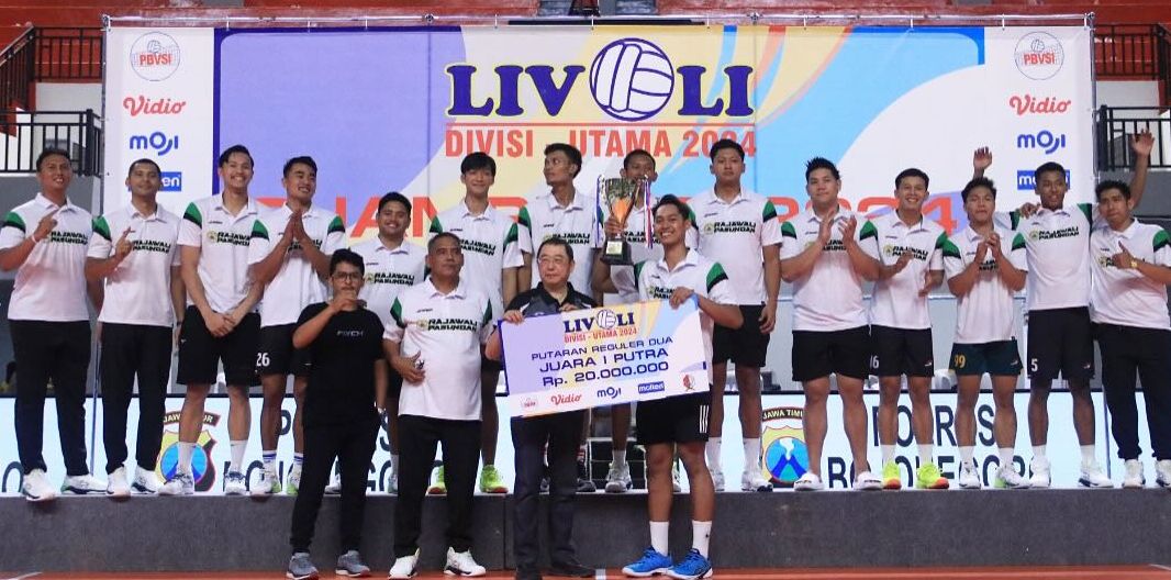 Rajawali Pasundan Juara Livoli Divisi Utama 2024 Putaran II Putra / Instagram Indonesian Volleyball