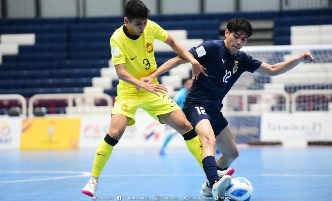 Brunei Darussalam vs Malaysia di Piala AFF Futsal 2024/foto: FA Malaysia.